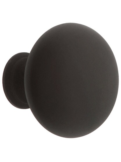 Large Classic Brass Cabinet Knob - 1 1/2 inch Diameter in Oil-Rubbed Bronze